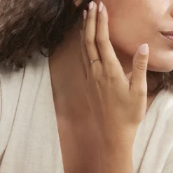 Bague Solitaire Gaxina Or Rose Diamant