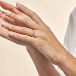 Bague Solitaire Hemera Or Blanc Diamant