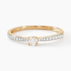Bague Solitaire Hemera Or Jaune Diamant