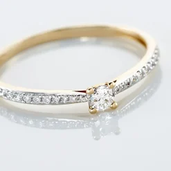 Bague Solitaire Hemera Or Jaune Diamant