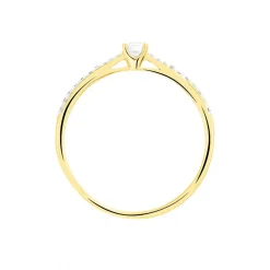 Bague Solitaire Hemera Or Jaune Diamant