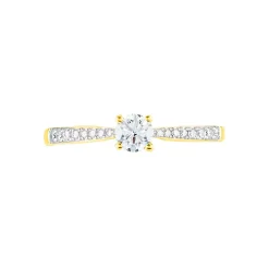 Bague Solitaire Hemera Or Jaune Diamant