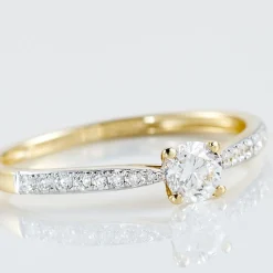 Bague Solitaire Hemera Or Jaune Diamant