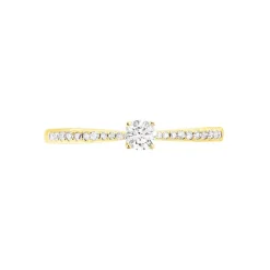 Bague Solitaire Hemera Or Jaune Diamant