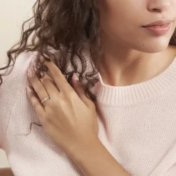 Bague Solitaire Hemera Or Blanc Diamant