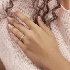 Bague Solitaire Hemera Or Blanc Diamant