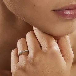 Bague Solitaire Hemera Or Blanc Diamant