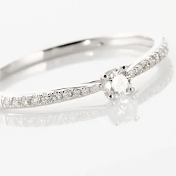 Bague Solitaire Hemera Or Blanc Diamant