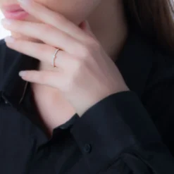 Bague Solitaire Hemera Or Blanc Diamant