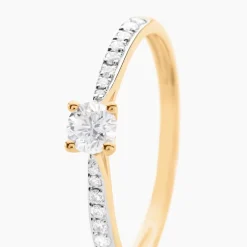 Bague Solitaire Hemera Or Jaune Diamant