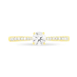 Bague Solitaire Hemera Or Jaune Diamant