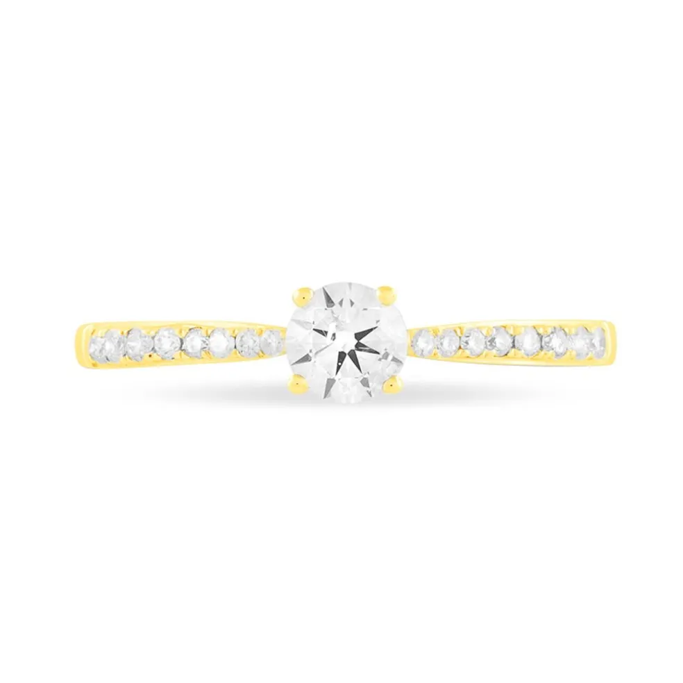 Bague Solitaire Hemera Or Jaune Diamant