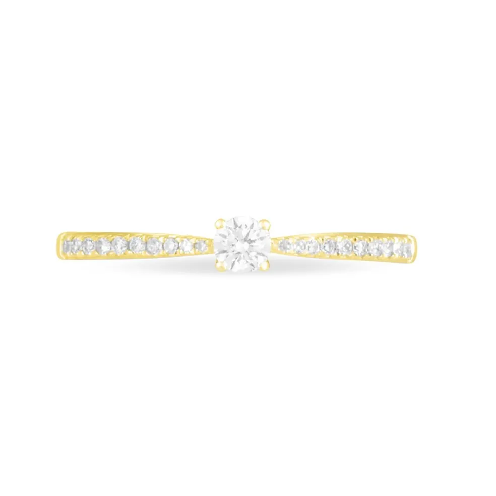 Bague Solitaire Hemera Or Jaune Diamant