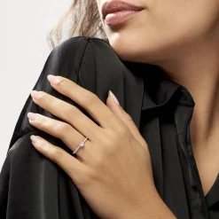 Bague Solitaire Hemera Or Blanc Diamant