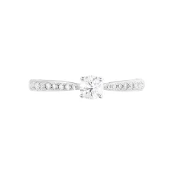 Bague Solitaire Hemera Or Blanc Diamant