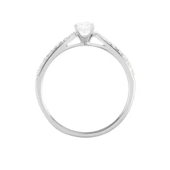 Bague Solitaire Hemera Or Blanc Diamant