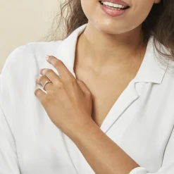 Bague Solitaire Hemera Or Blanc Diamant