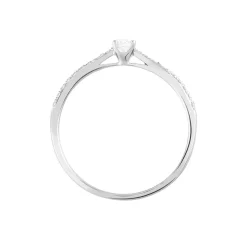 Bague Solitaire Hemera Or Blanc Diamant