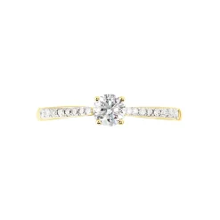 Bague Solitaire Hemera Or Jaune Diamant