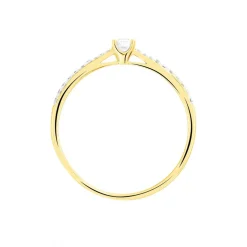 Bague Solitaire Hemera Or Jaune Diamant