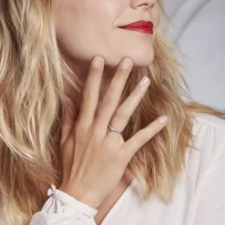 Bague Solitaire Hemera Platine Blanc Diamant