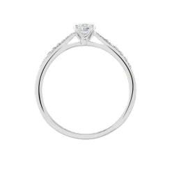 Bague Solitaire Hemera Platine Blanc Diamant