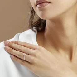 Bague Solitaire Hemera Platine Blanc Diamant