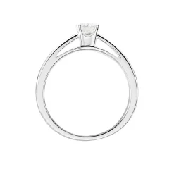 Bague Solitaire Iris Or Blanc Diamant