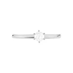 Bague Solitaire Josua Or Blanc Diamant