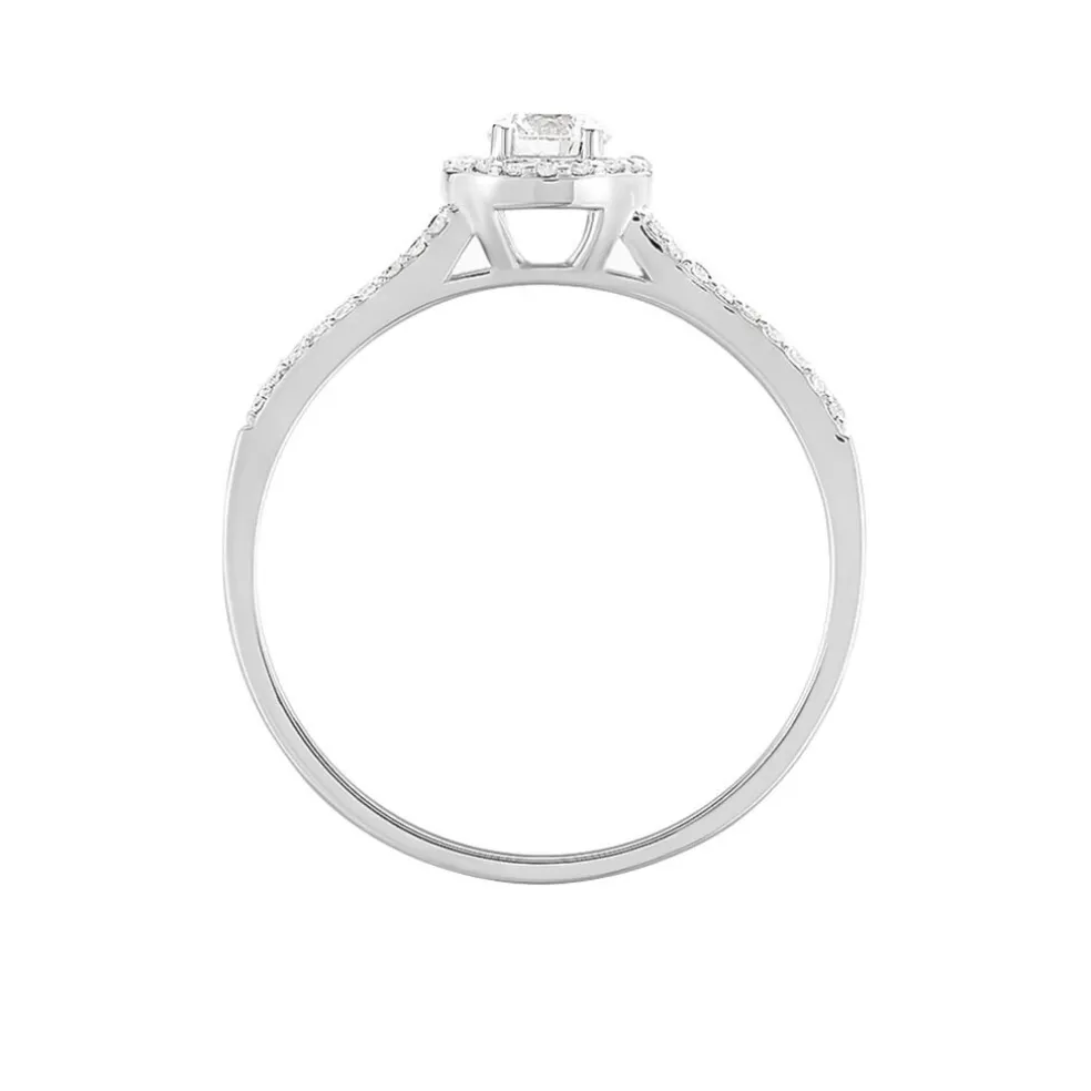 Bague Solitaire Karen Or Blanc Diamant