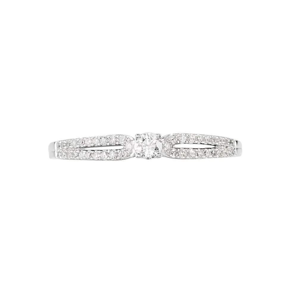 Bague Solitaire Katalina Or Blanc Diamant