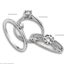 Bague Solitaire Katalina Or Blanc Diamant