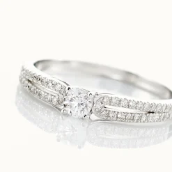 Bague Solitaire Katalina Or Blanc Diamant