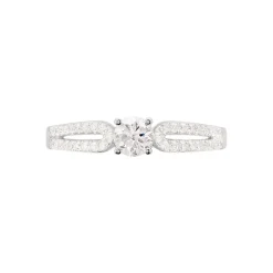 Bague Solitaire Katalina Or Blanc Diamant