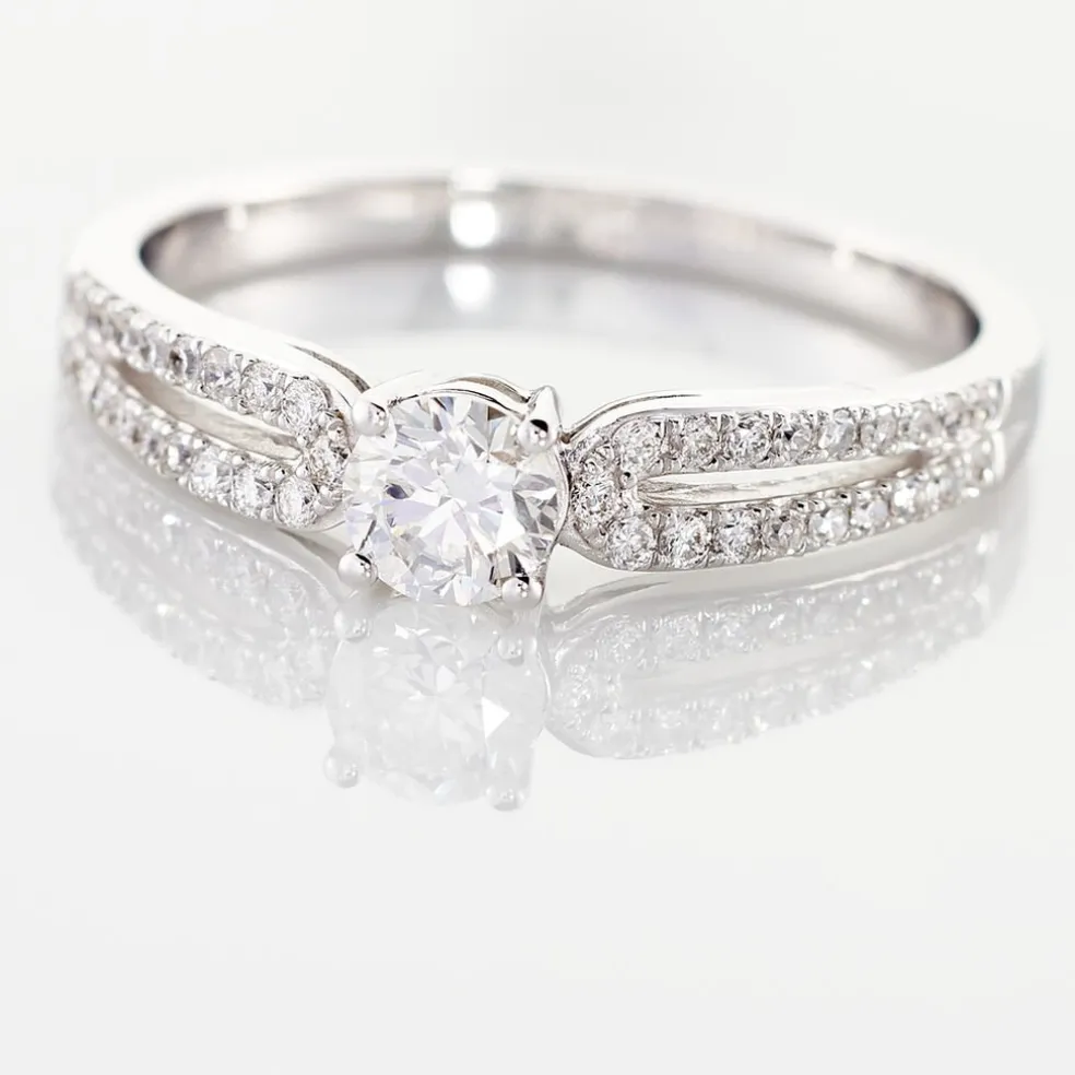 Bague Solitaire Katalina Or Blanc Diamant