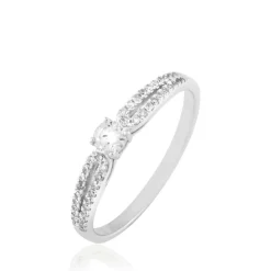 Bague Solitaire Katalina Or Blanc Diamant