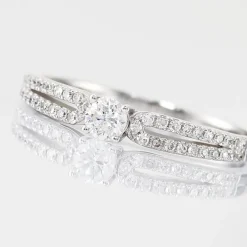 Bague Solitaire Katalina Or Blanc Diamant
