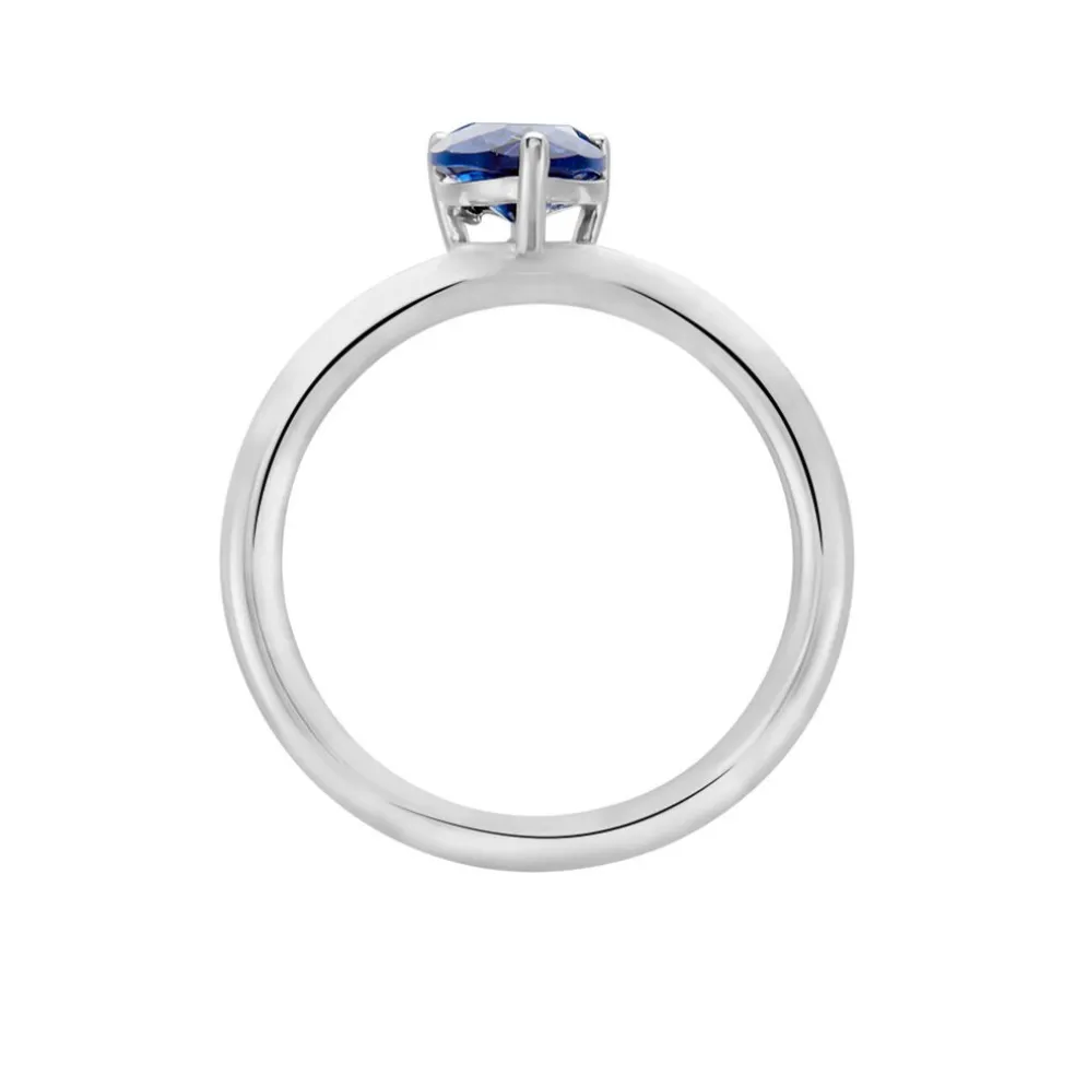Bague Solitaire Kelvyn Argent Blanc Oxyde De Zirconium