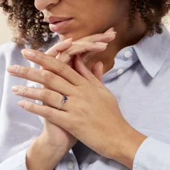 Bague Solitaire Kelvyn Argent Blanc Oxyde De Zirconium
