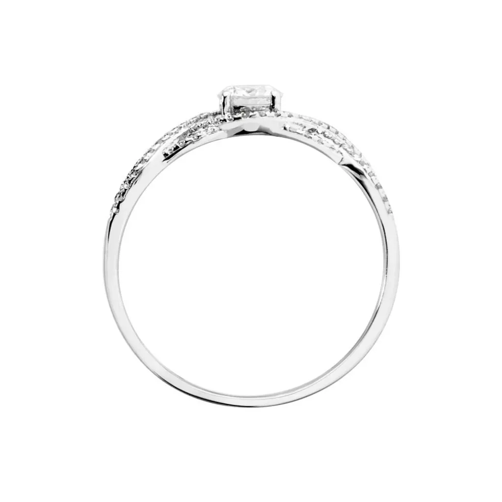 Bague Solitaire Kendra Or Blanc Diamant