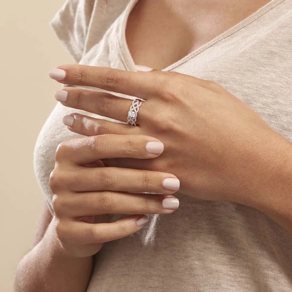 Bague Solitaire Kendra Or Blanc Diamant