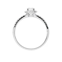 Bague Solitaire Lena Or Blanc Diamant