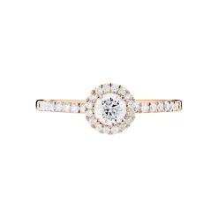 Bague Solitaire Lena Or Rose Diamant