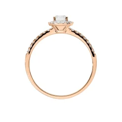 Bague Solitaire Lena Or Rose Diamant