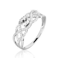 Bague Solitaire Liora Or Blanc Diamant