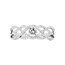 Bague Solitaire Liora Or Blanc Diamant