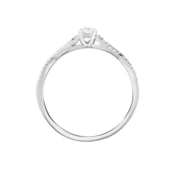 Bague Solitaire Livia Or Blanc Diamant