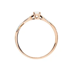 Bague Solitaire Livia Or Rose Diamant
