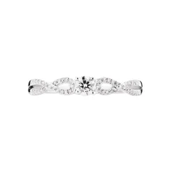Bague Solitaire Livia Or Blanc Diamant