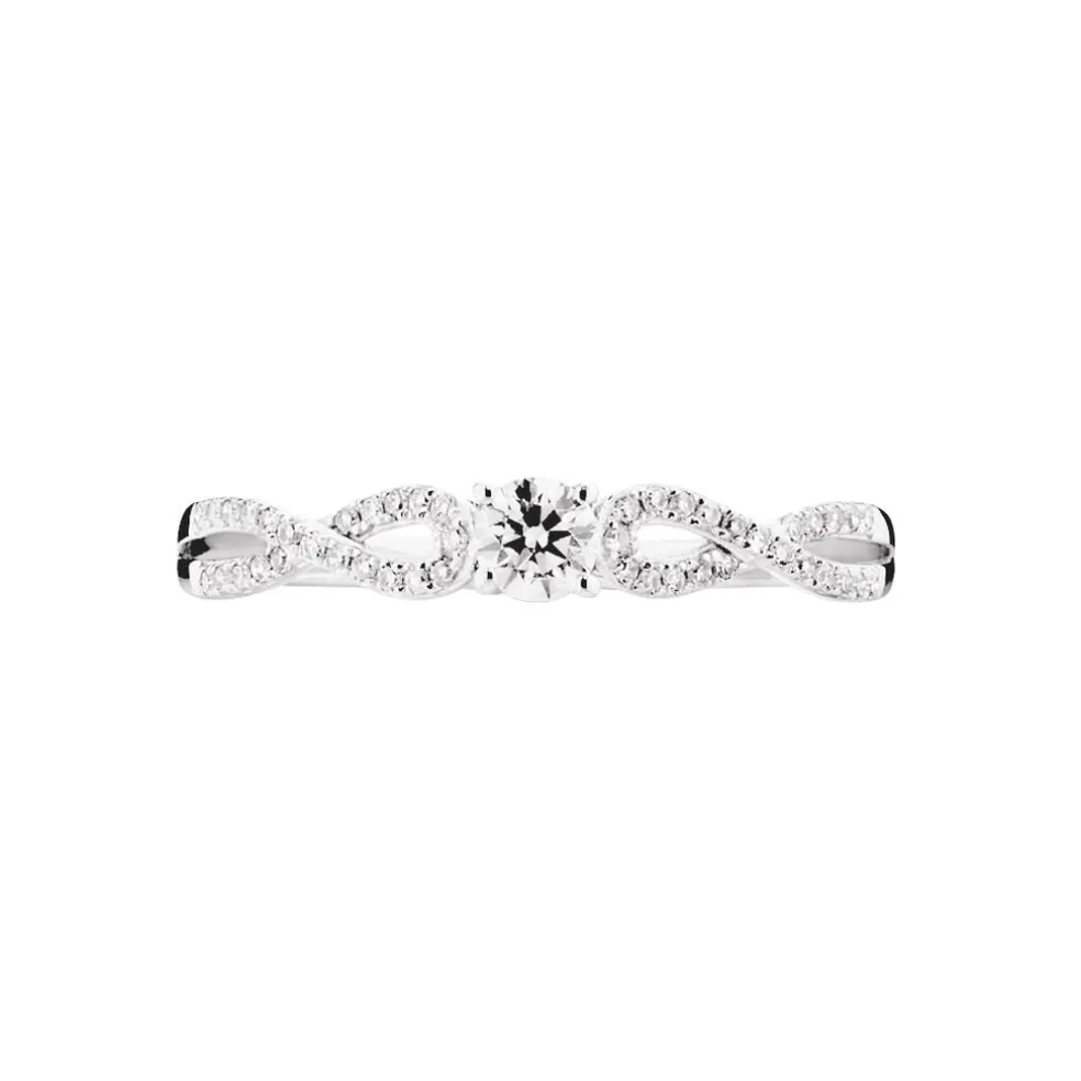 Bague Solitaire Livia Or Blanc Diamant